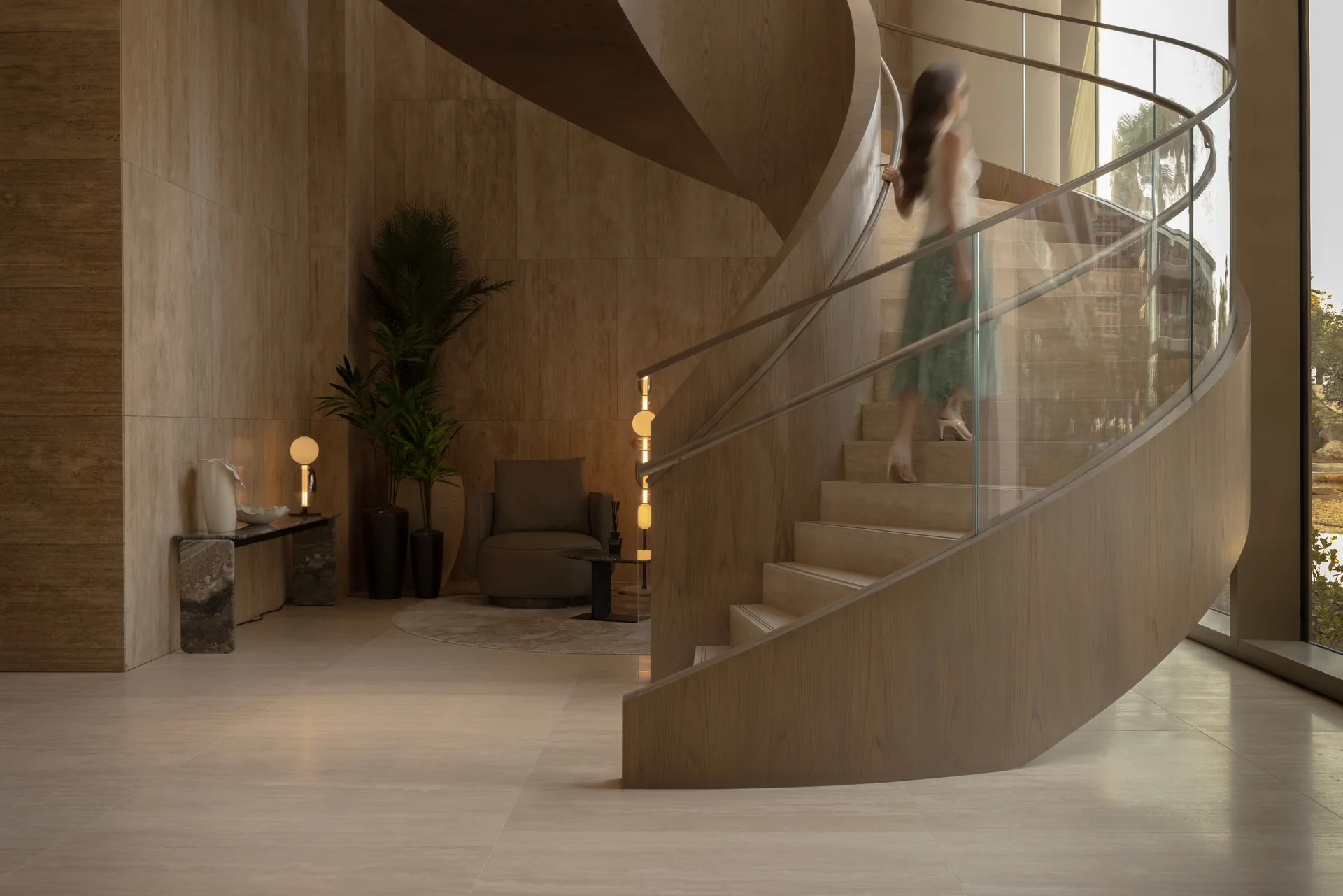 Tower 1 spiral staircase