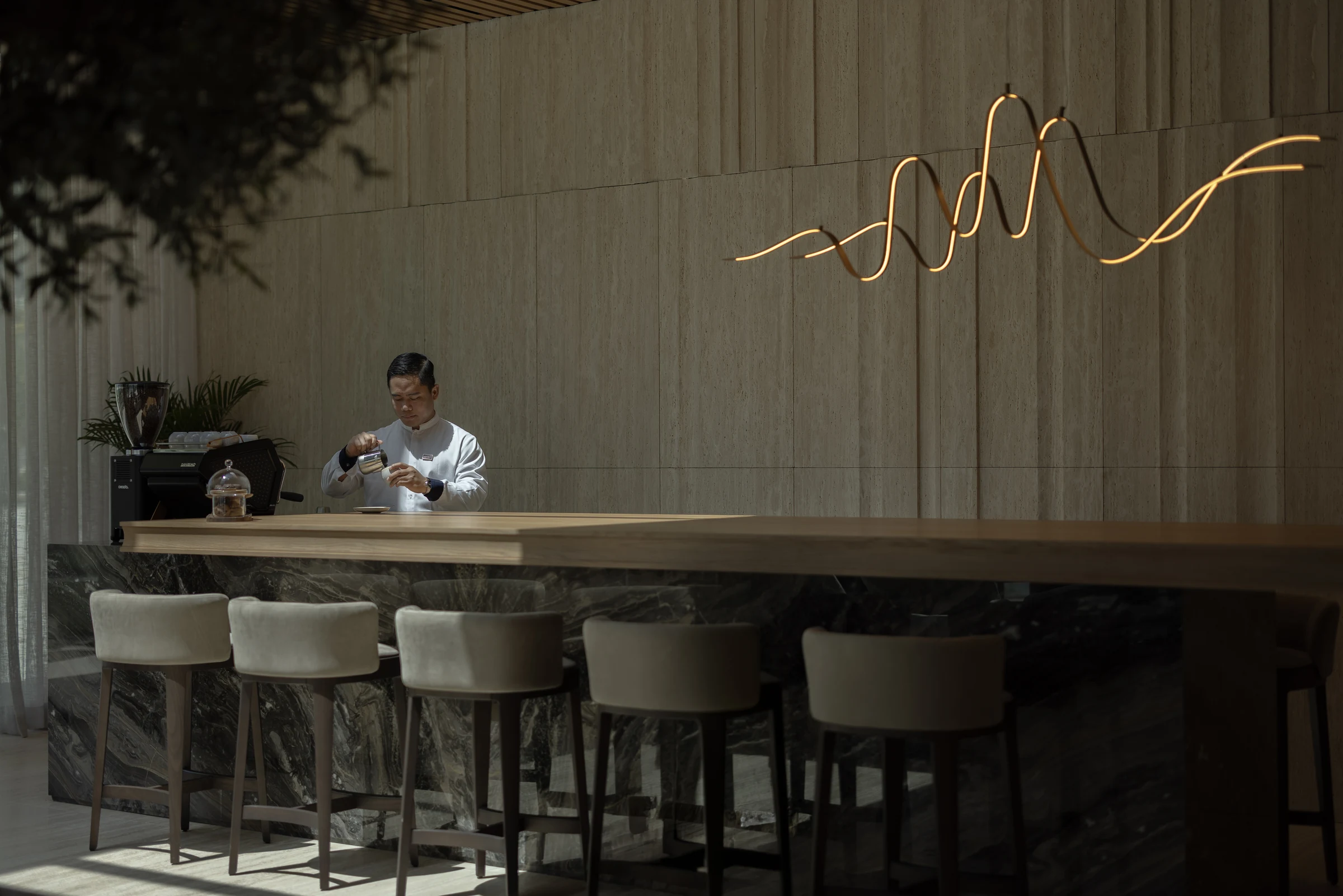 The Reserve Clubhouse café barista