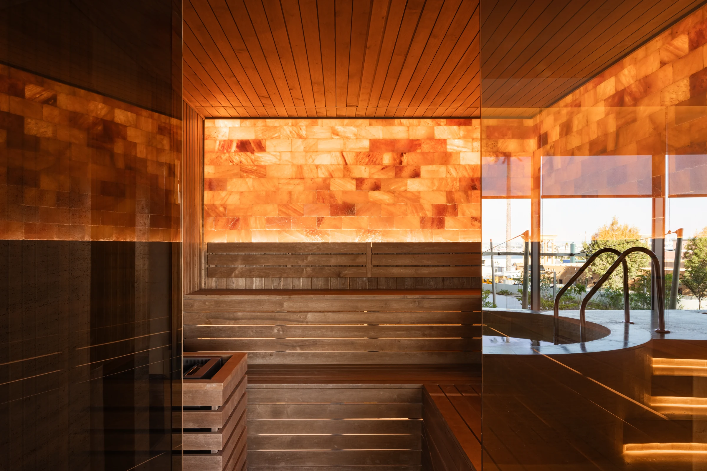 Ladies spa sauna
