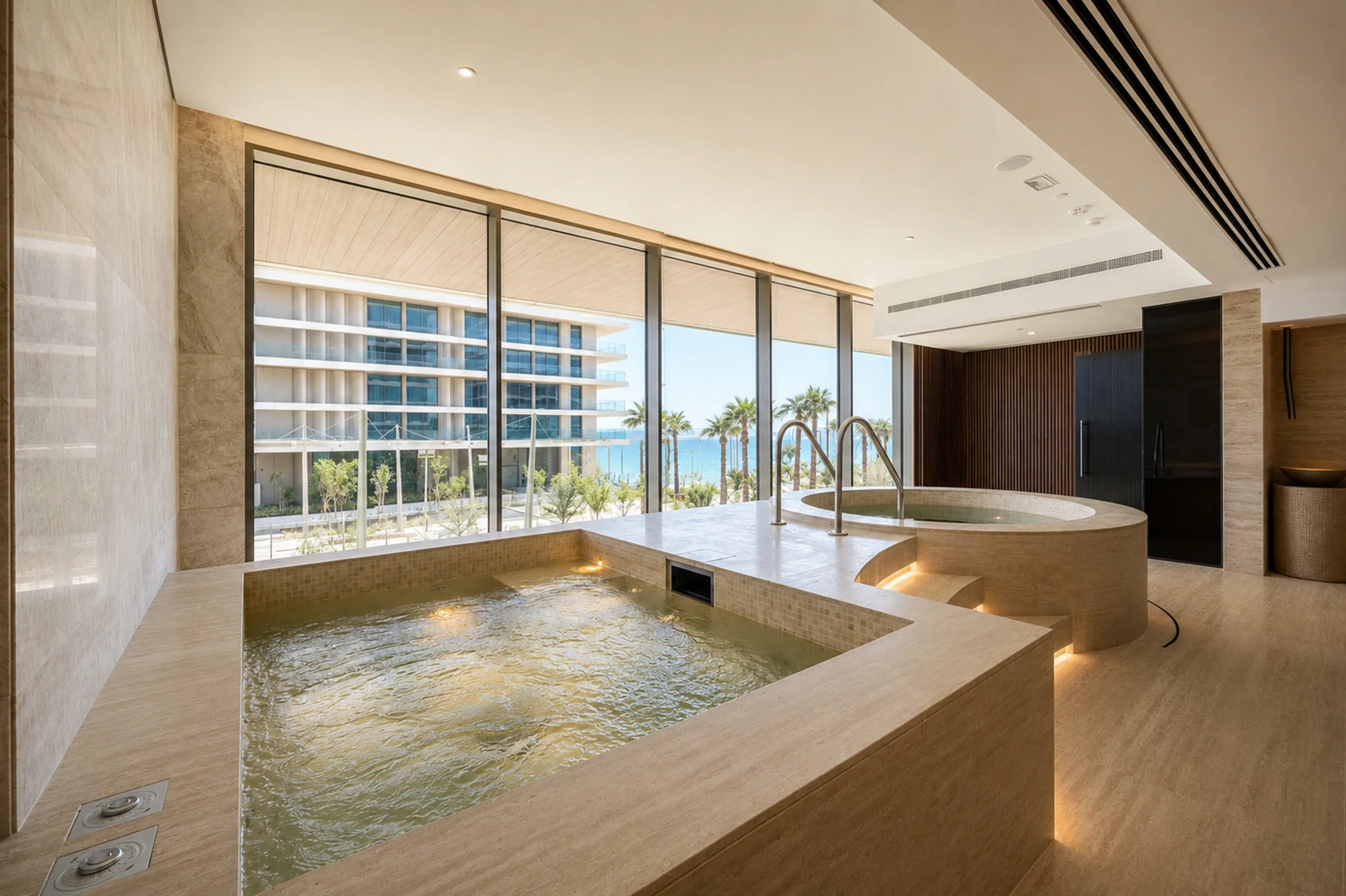The Reserve indoor plunge pool and jacuzzi