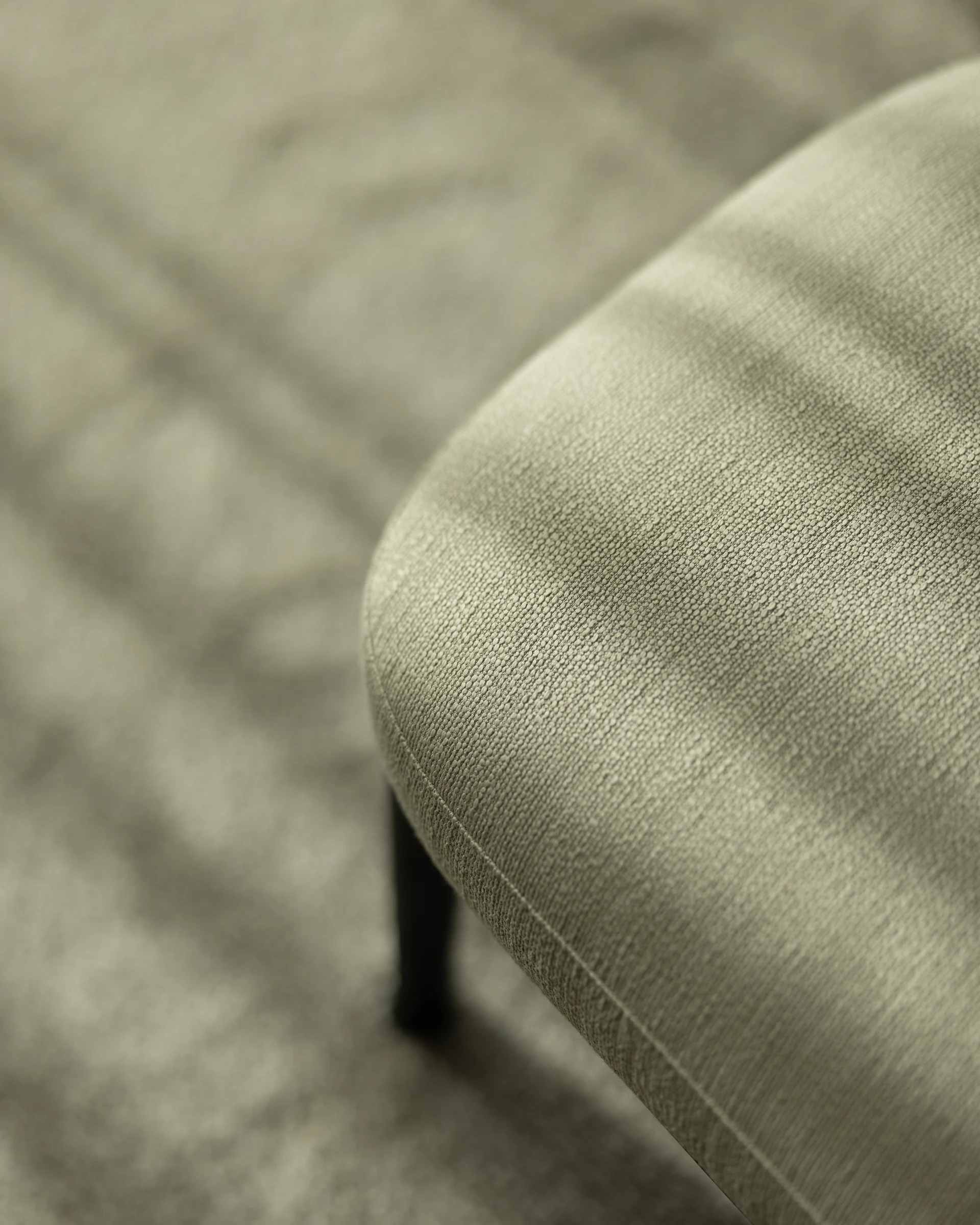 Upholstered furniture material detail